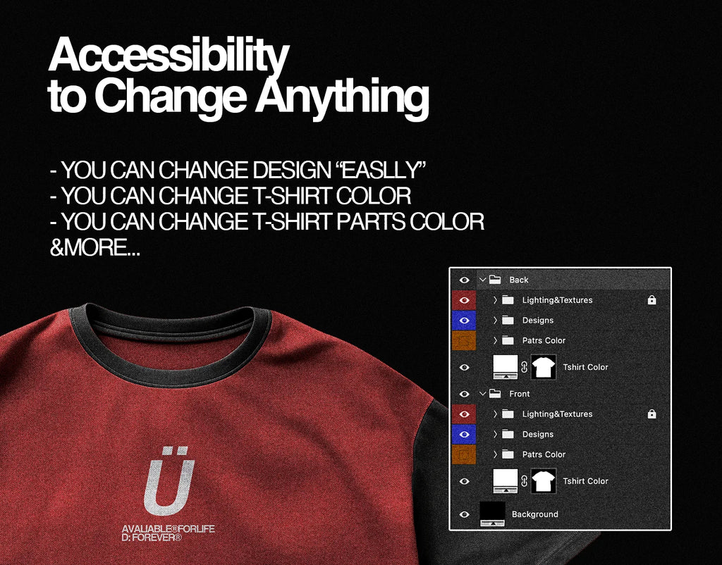 Free Realistic Oversize T-Shirt Mockup